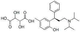 (2R,3R)-2,3-dihydroxybutanedioic acid,2-[(1R)-3-[di(propan-2-yl)amino]-1-phenylpropyl]-4-methylphenol